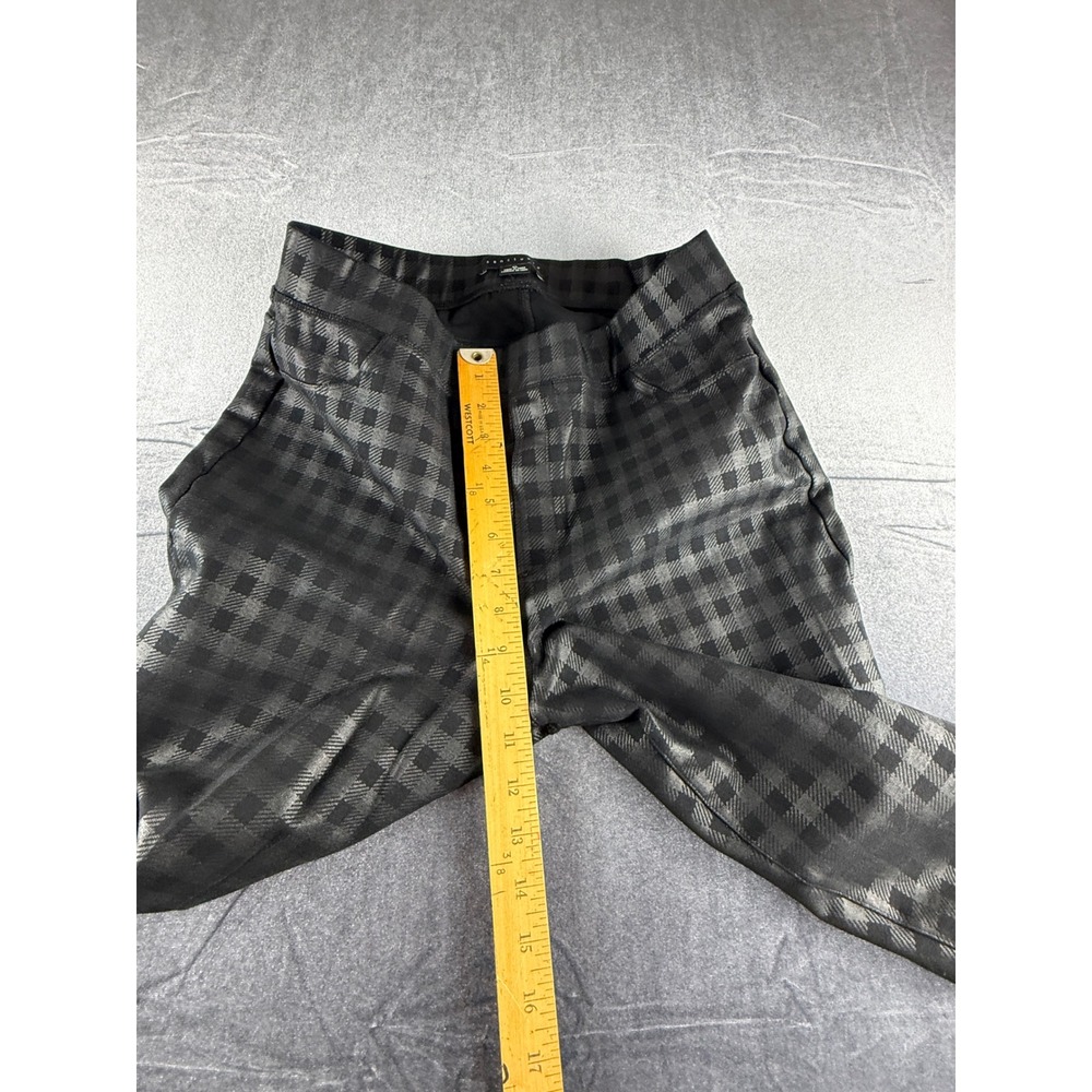 Sanctuary Womens XL Black Plaid Coated Pull On Leggings CP0720K7A Buffalo Check - Picture 11 of 11
